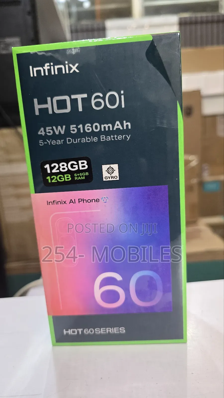 New Infinix Hot 60i 128 GB Black