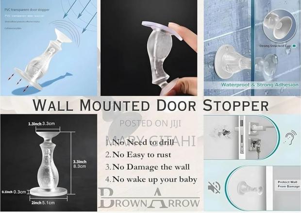 8.5cm Long Strong Adhesive Silicone Door Stopper