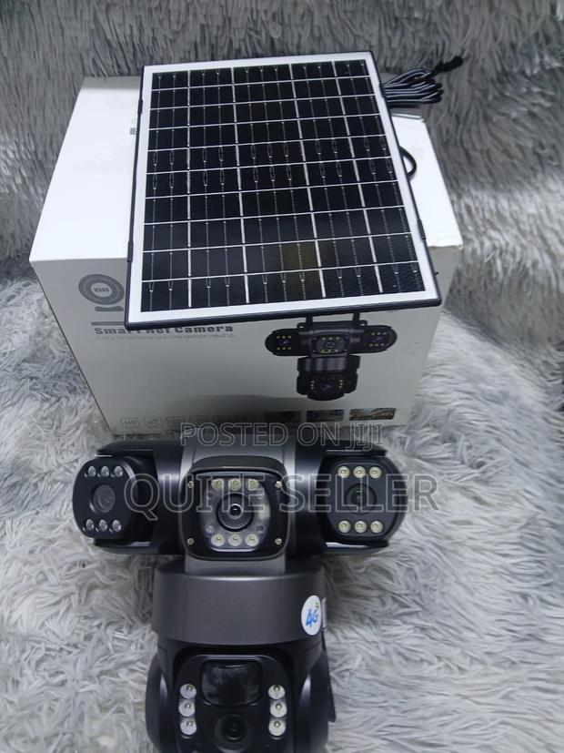 Two Way Audio V380 Pro Triple Lens 4g Solar PTZ Solar CCTV