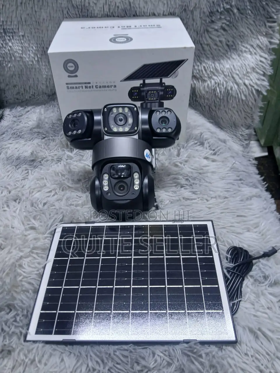 Sun Solar Charging Power Tripple Lens 4g Solar Camera