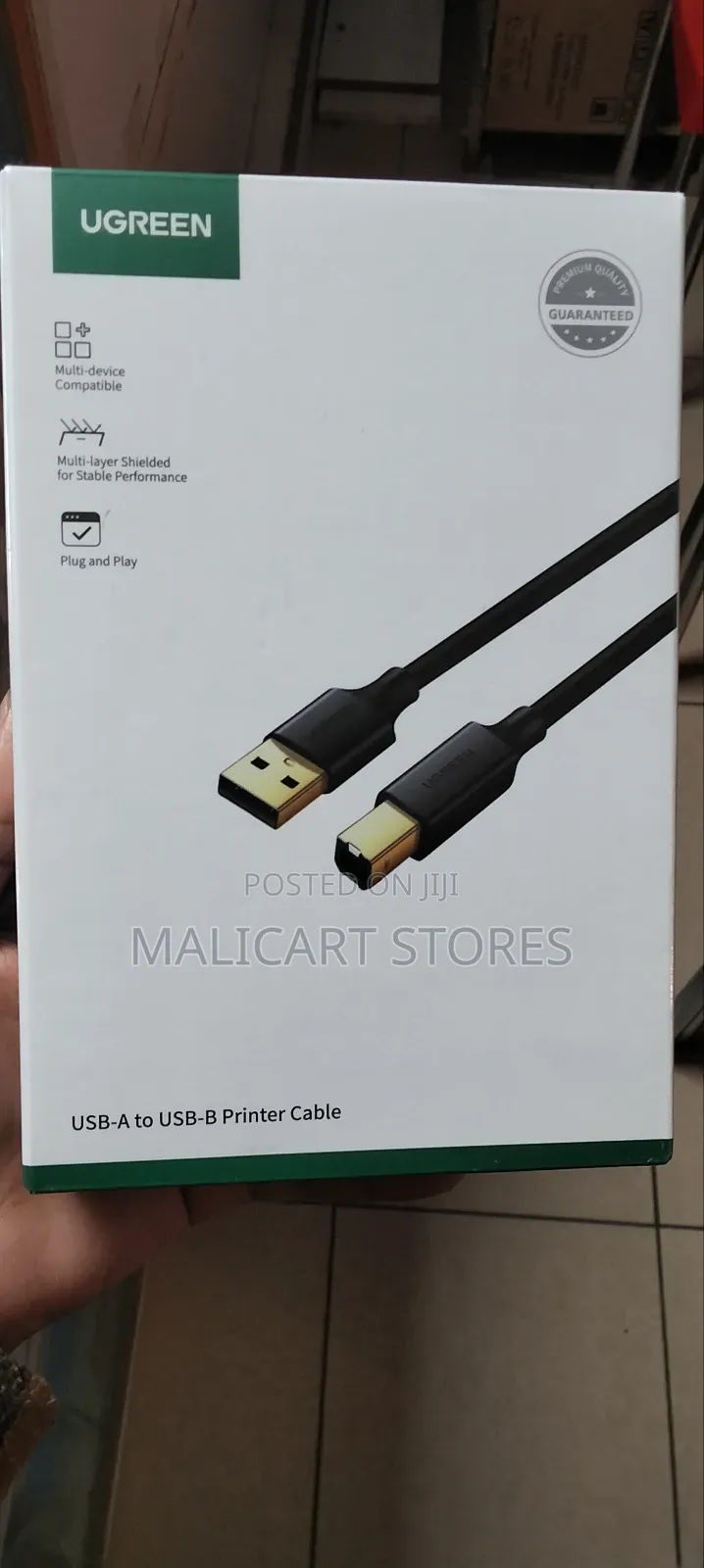 Ugreen Usb 2.0 Am to Bm Print Cable 2m Black