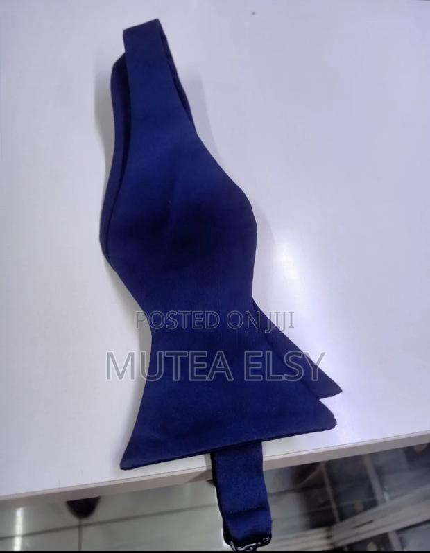 Black, Navyblue,Red Maroon Self Tied Bowties - thumbnail 4