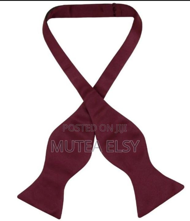 Black, Navyblue,Red Maroon Self Tied Bowties - thumbnail 5