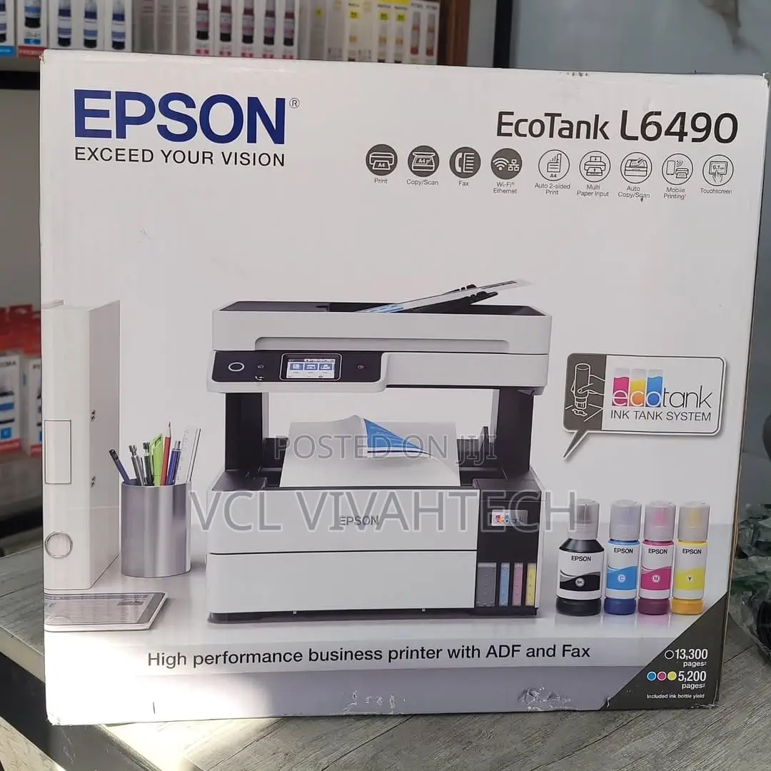 Epson L6490 Ecotank Printer /Wifi/Print/Copy/Scan /Fax