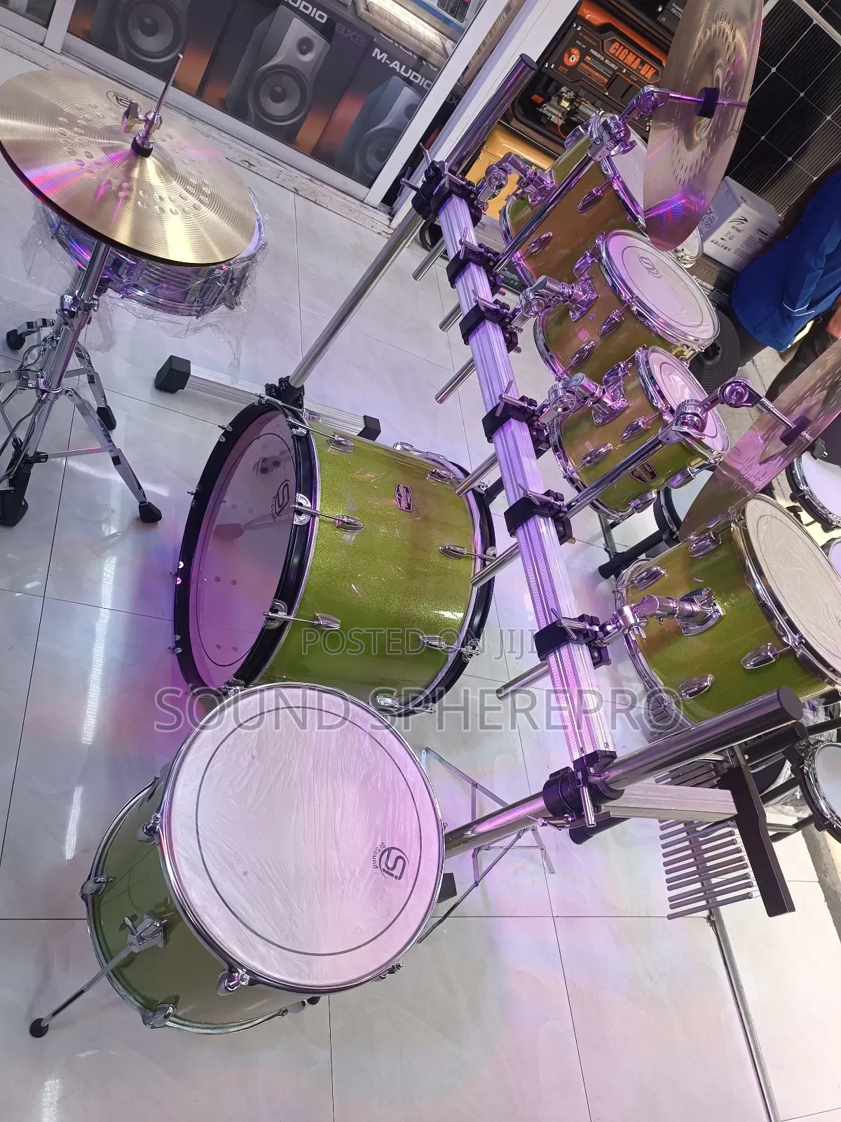 7pc Drumset 2stand With Frame Stand
