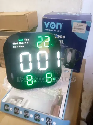 Modern Calendar Clock – Led Display With Temp Time