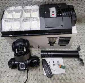 Quality Triple Lense Solar 4g With Floodlight Camera V380