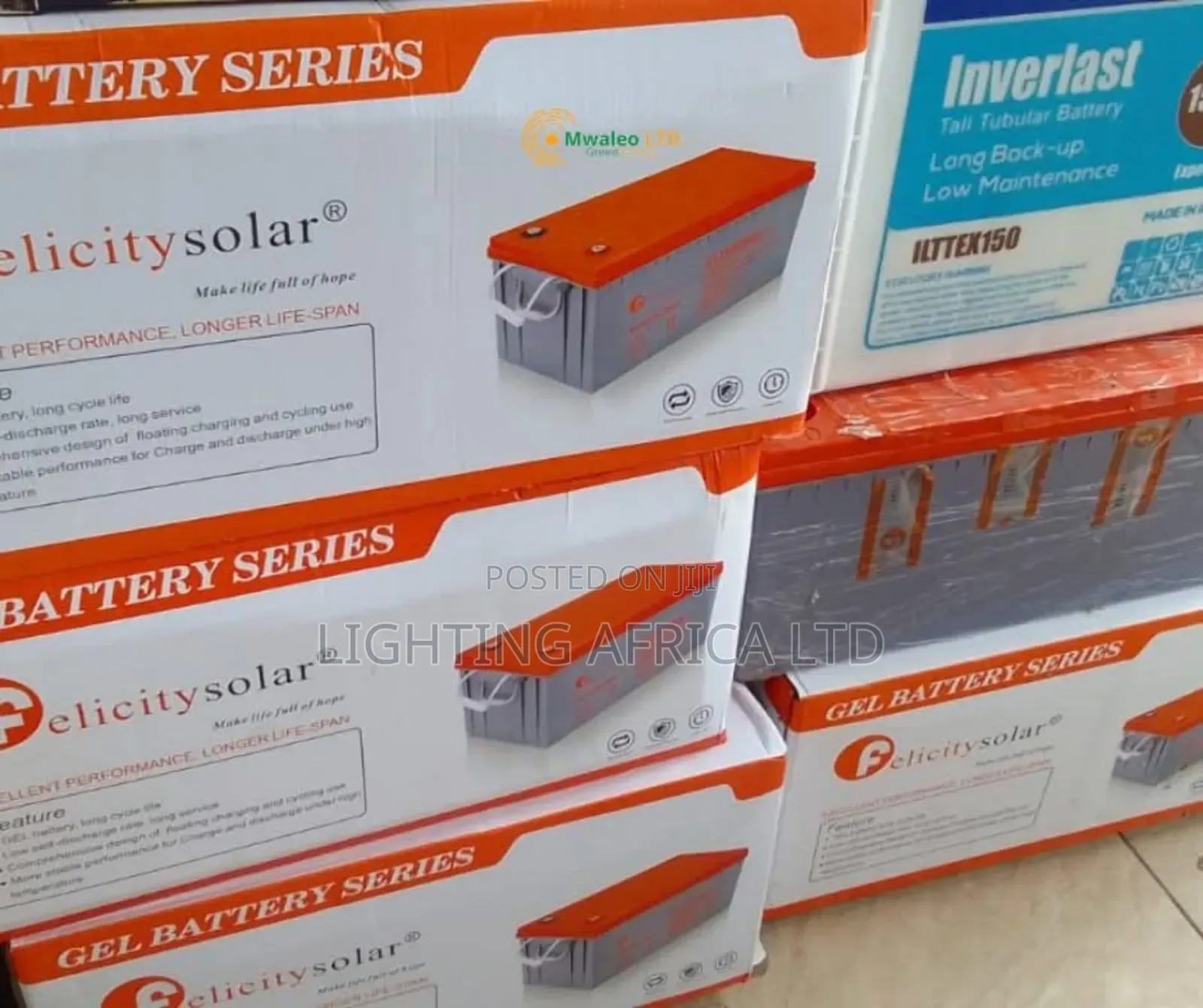 Felicity 200ah/10hrs Gel Heavy Duty Battery . Solar/Backup