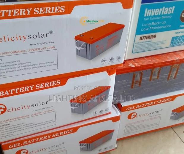 Felicity 200ah/10hrs Gel Heavy Duty Battery . Solar/Backup - thumbnail 2