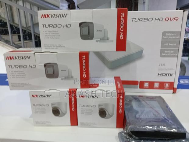 4 CCTV Camera Kit Full Hd 1080p 4 Cameras Hikvission
