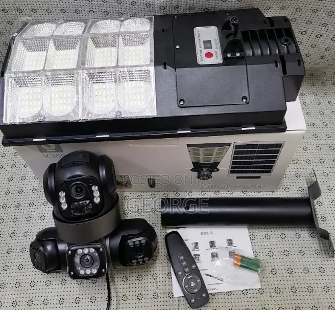 Quality Pictures Videos 3in1 4g Solar Streetlight Camera
