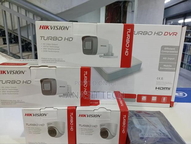 Four Hikvision Full Hd (2mp) 4 CCTV Camera - main view