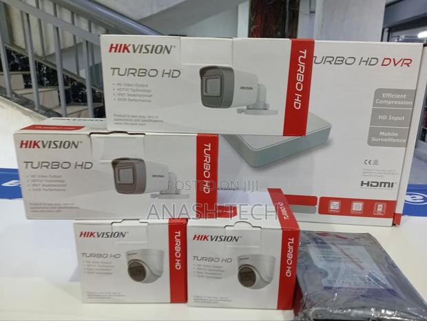 3 Cameras Hikvision Complete Set CCTV Full Hd 1080p