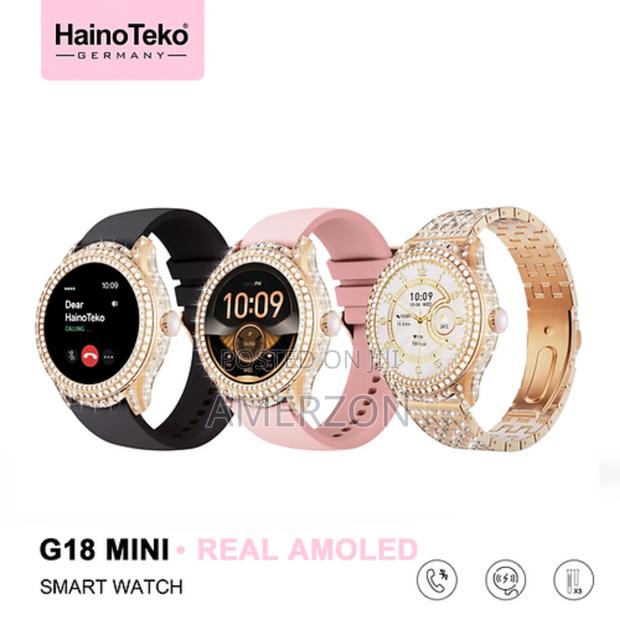 Haino Teko G14 Mini Smart Watch With Stylish Analog Watch