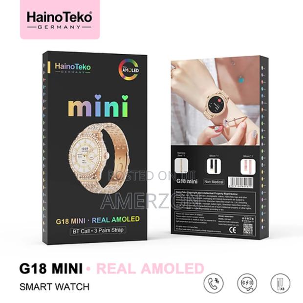 Haino Teko G14 Mini Smart Watch With Stylish Analog Watch - thumbnail 2