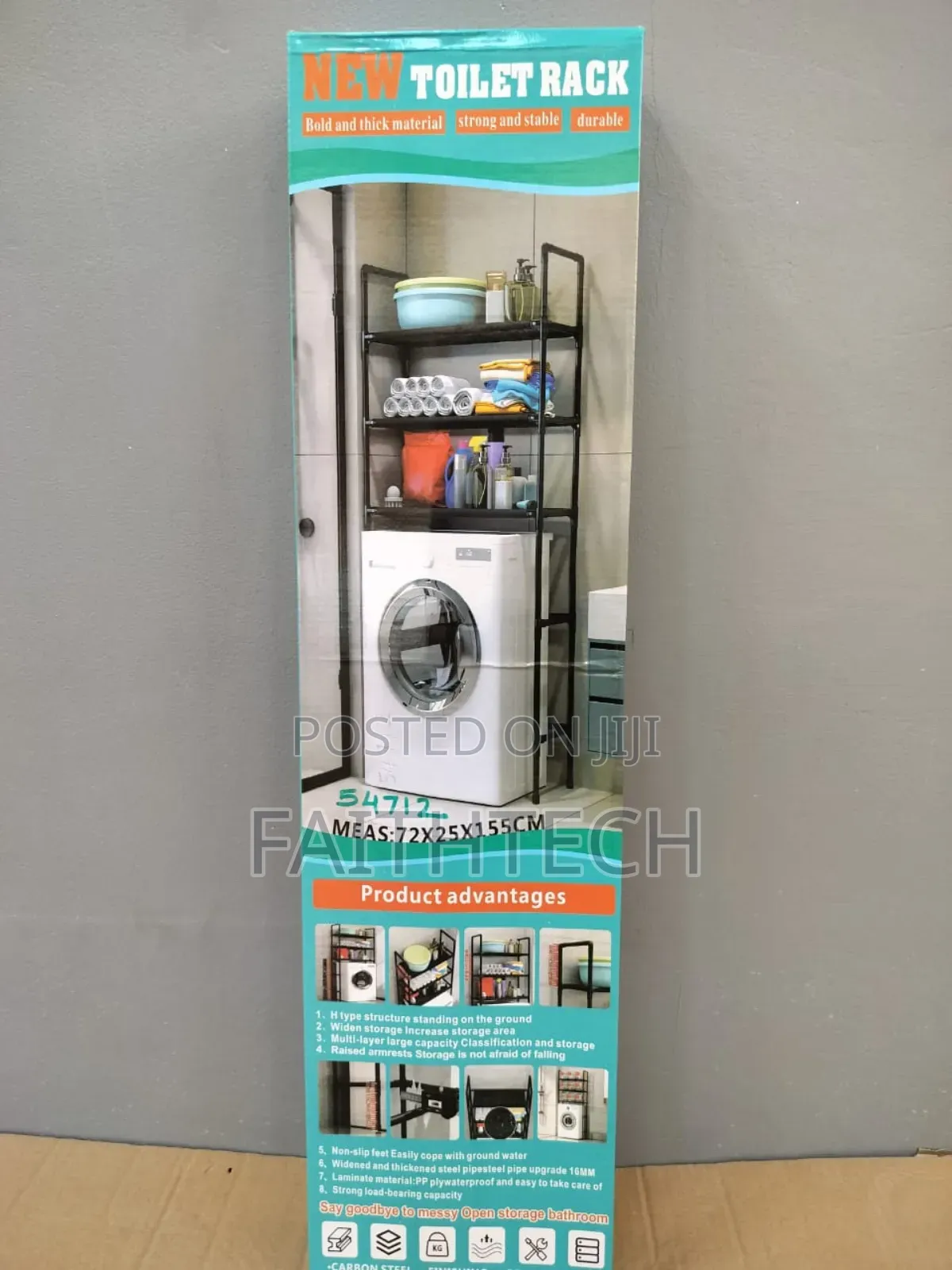 2 in 1
Toilet + Washing Machine Rack