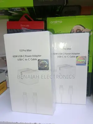 60 Watts iPhone Super Fast Charger and Fast Cable (Complete)