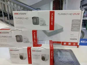 3 Hikvision Full Hd (2mp) 3 CCTV Camera Hd DVR Full Kit