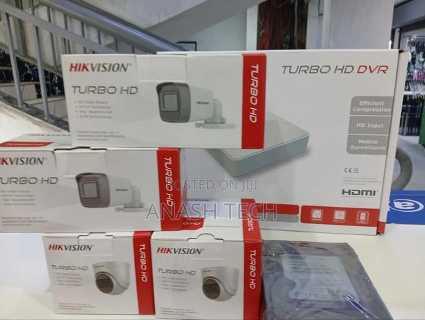 3 Hikvision Full Hd (2mp) 3 CCTV Camera Hd DVR Full Kit
