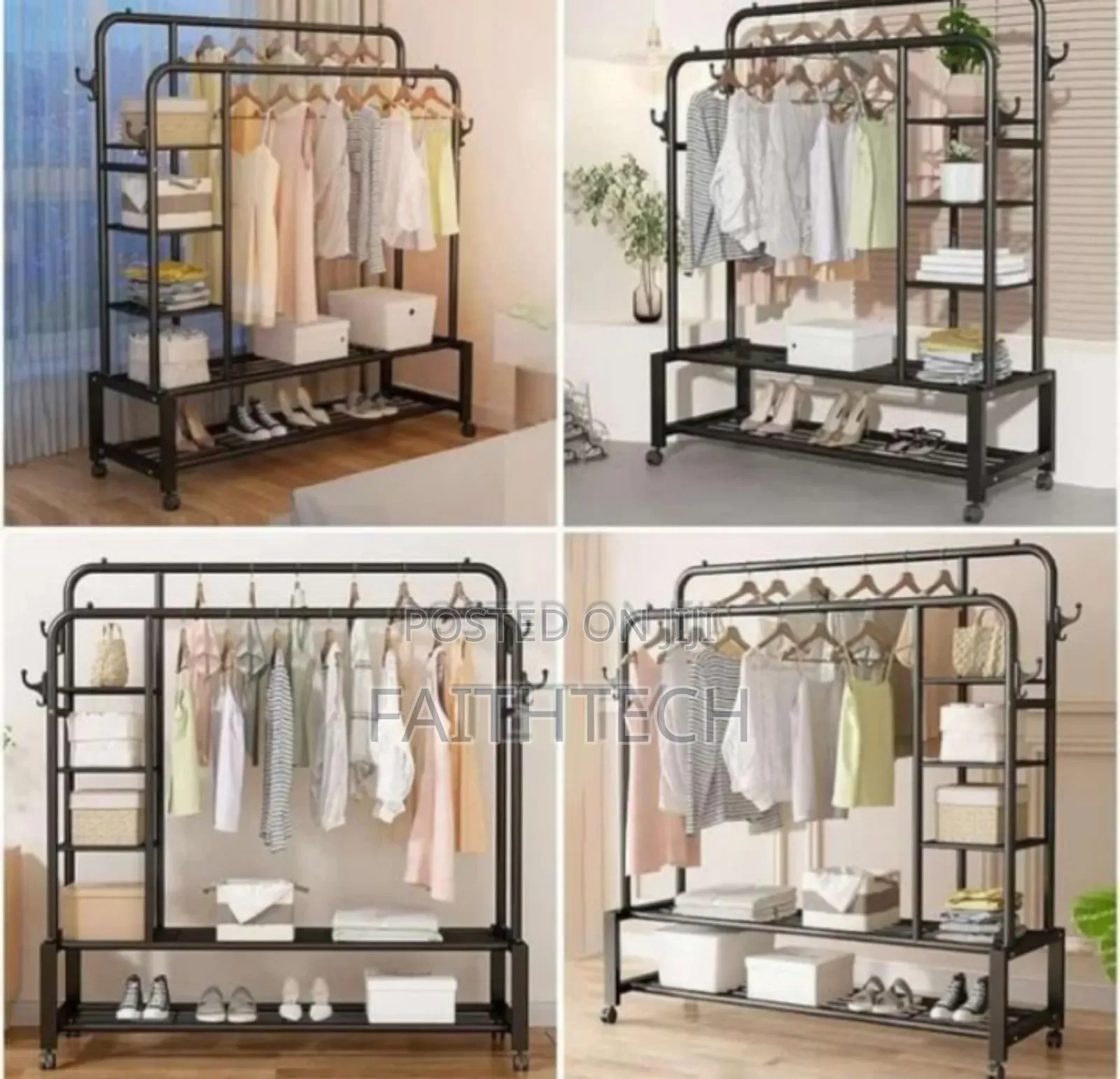 Double Pole Sturdy Rack