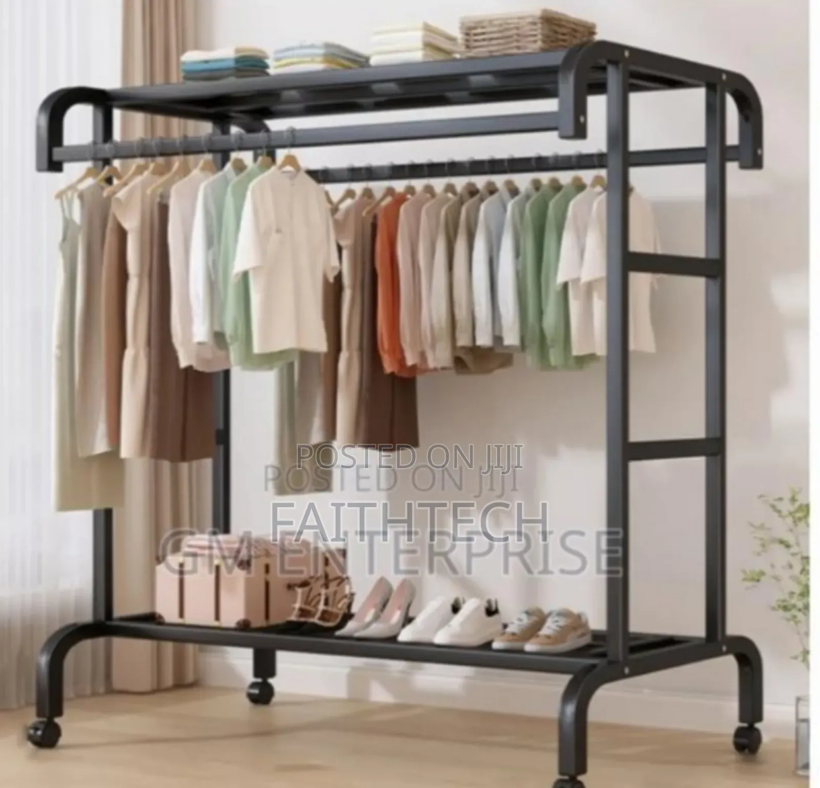 Double Pole Sturdy Rack
