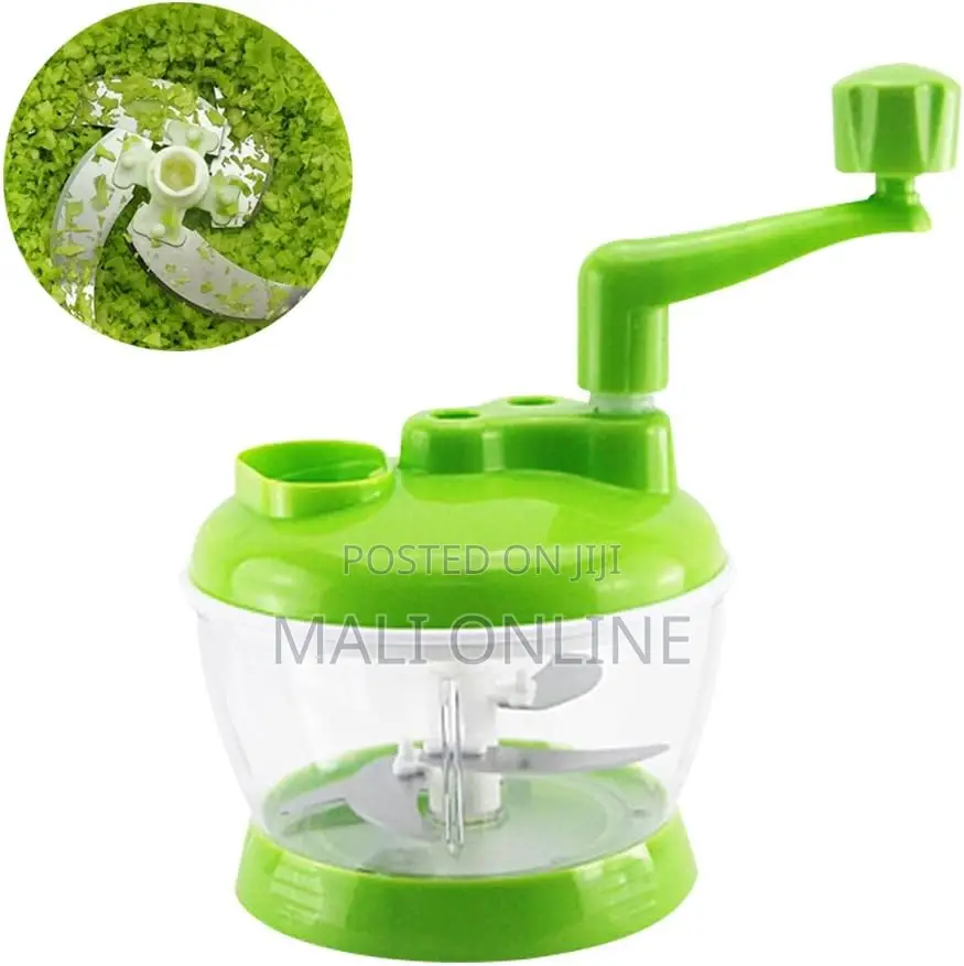 2ltrs Manual Vegetable Grinder Stainless Steel Food Chopper