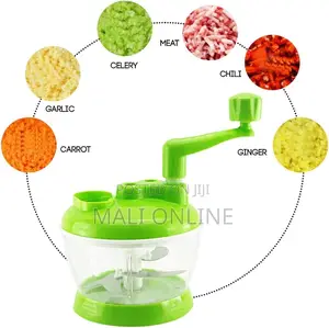 2ltrs Manual Vegetable Grinder Stainless Steel Food Chopper