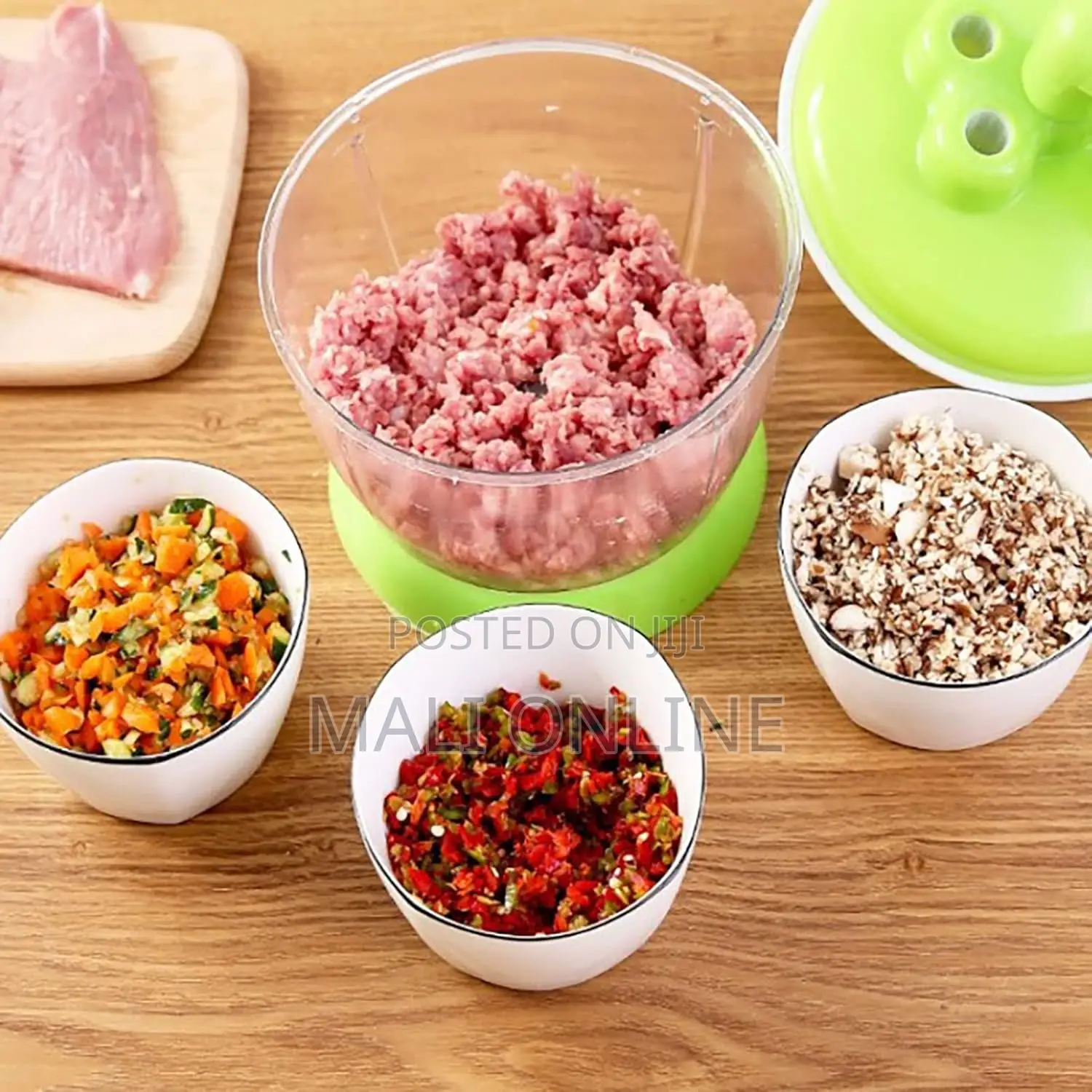 2ltrs Manual Vegetable Grinder Stainless Steel Food Chopper