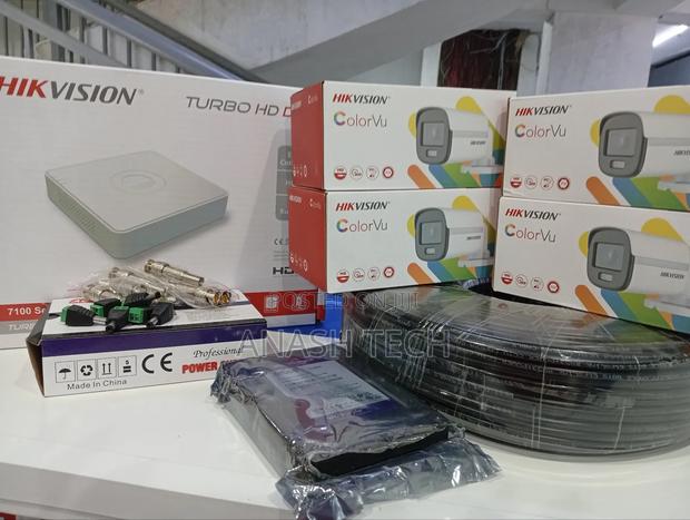 4 Cameras Hikvision Colorvu CCTV Full Hd 1080p - thumbnail 3