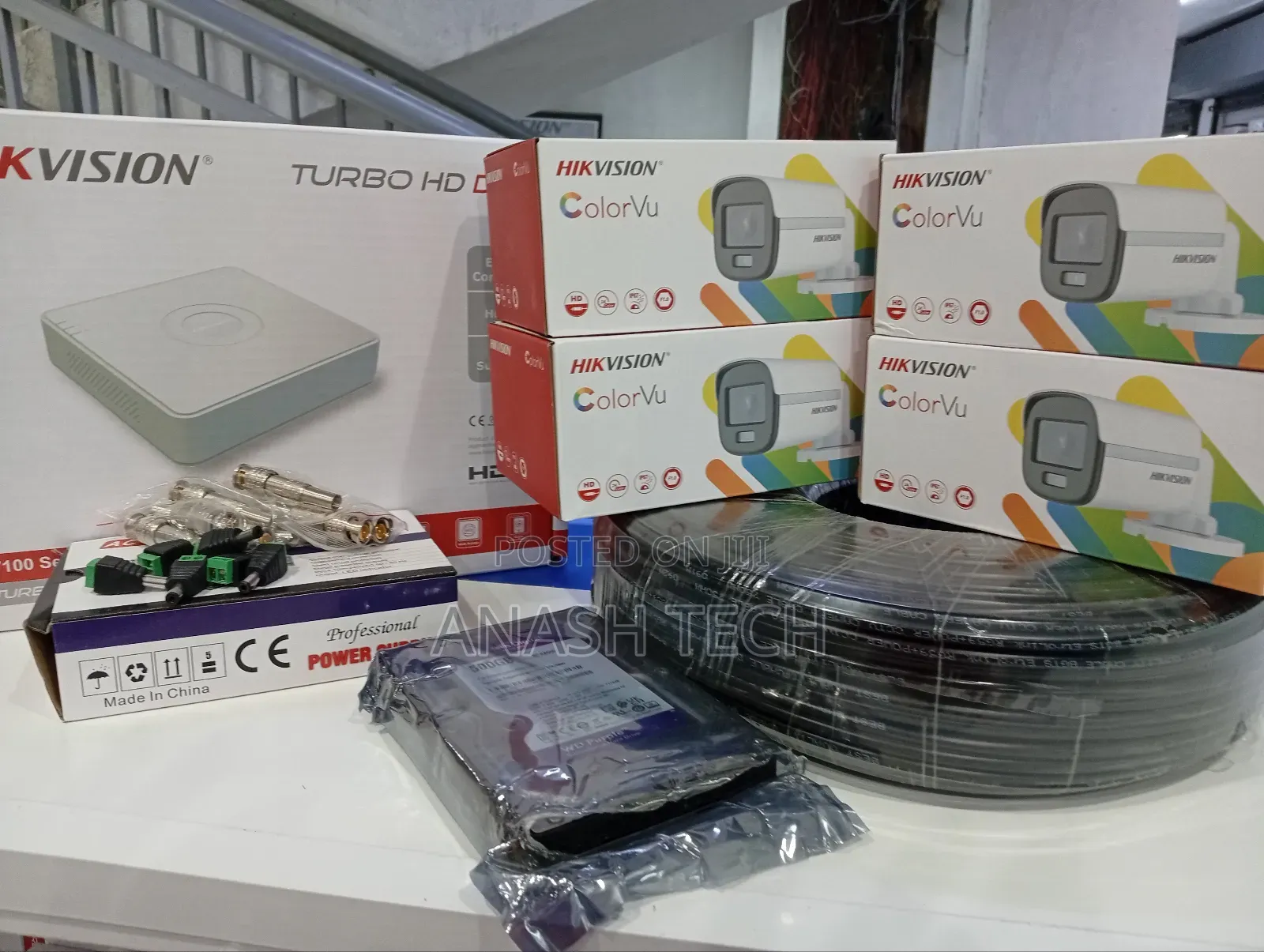 Colorvu (2mp) 4 CCTV Camera Hd DVR Full Kit
