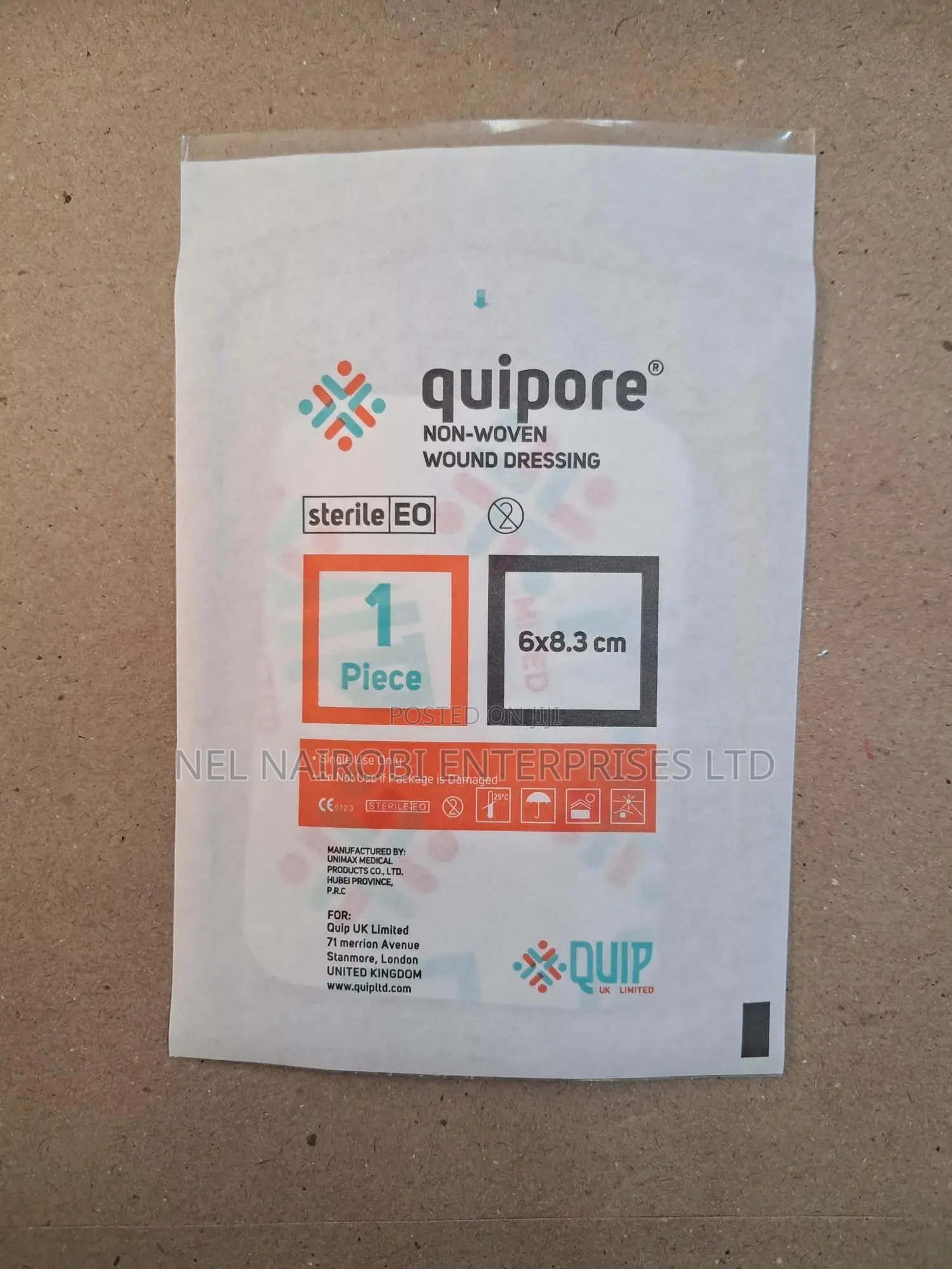 Quipore Non- Woven Wound Dressing 50 Pieces Per Pack (6x8.3) Cm