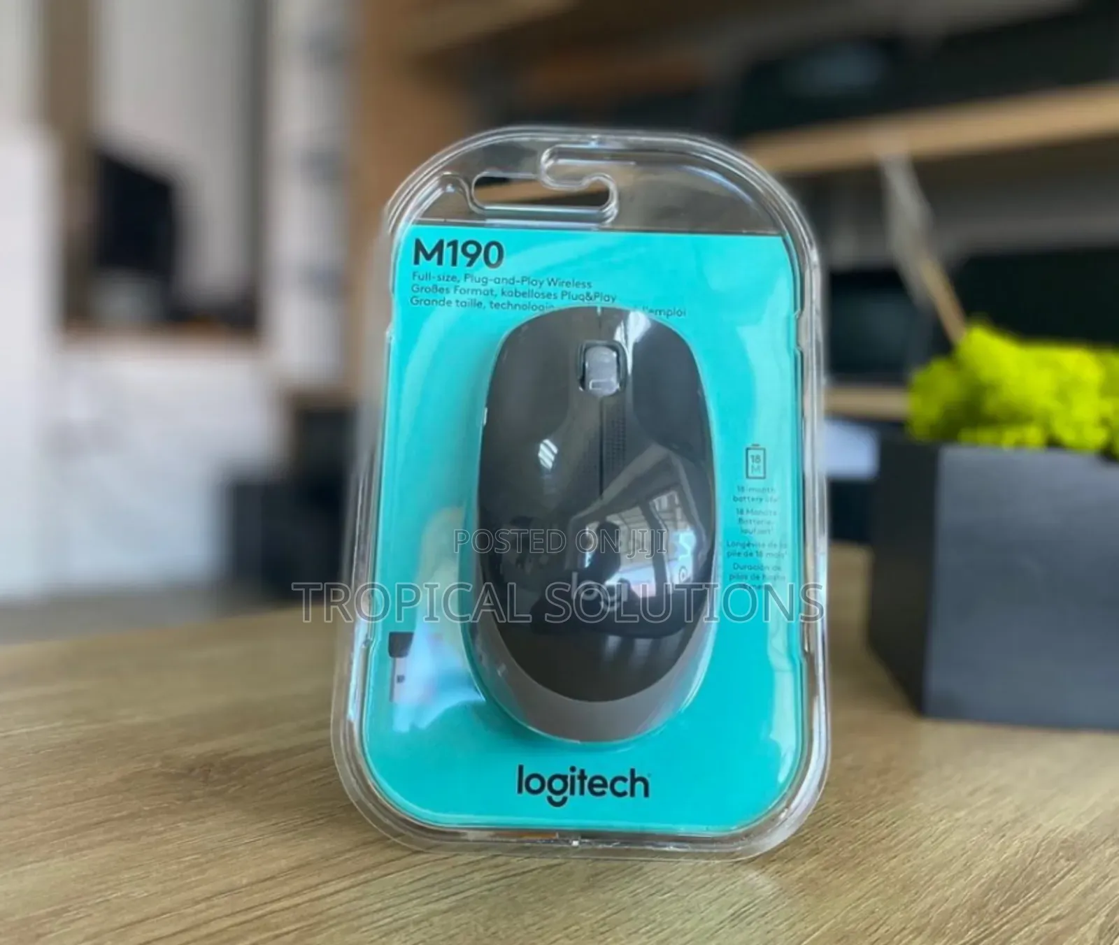 Logitech M190 Wireless Mouse Charcot,Mid Grey