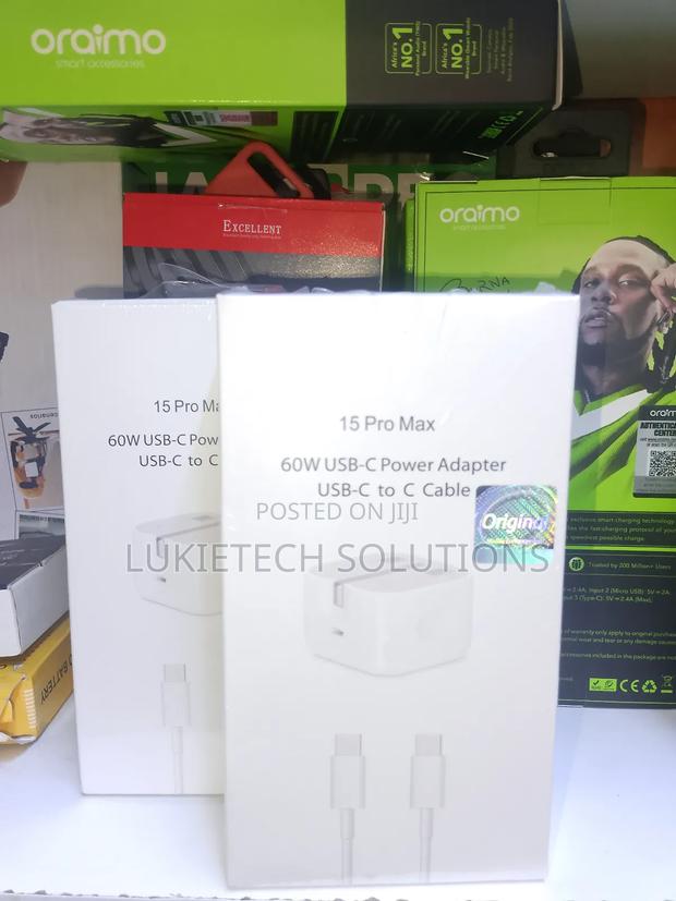 60 Watts iPhone Charger Complete With 1 Meter C to C Cable - thumbnail 2