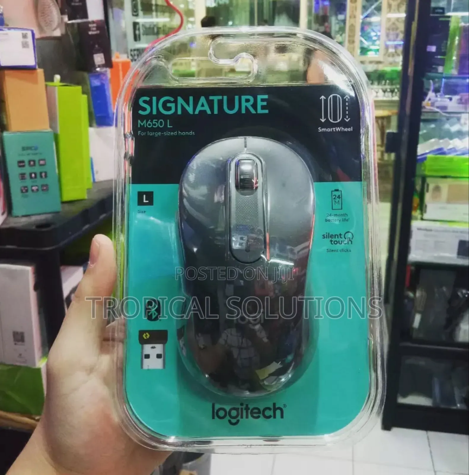 Logitech Signature M650l Wireless Mouse Graphite
