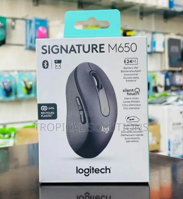 Logitech M650 Signature Bluetooth Mouse Graphite - main view