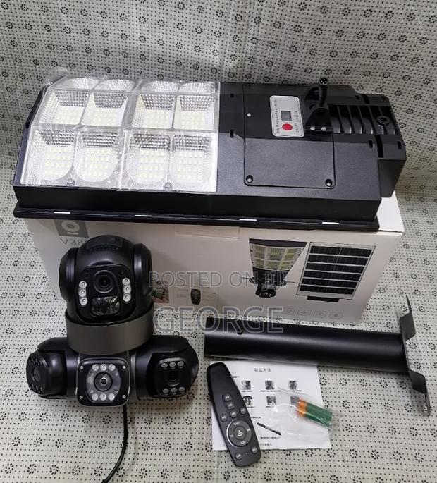 ##Triple Lense 4g Solar Camera Ptz, Remote Surveillance