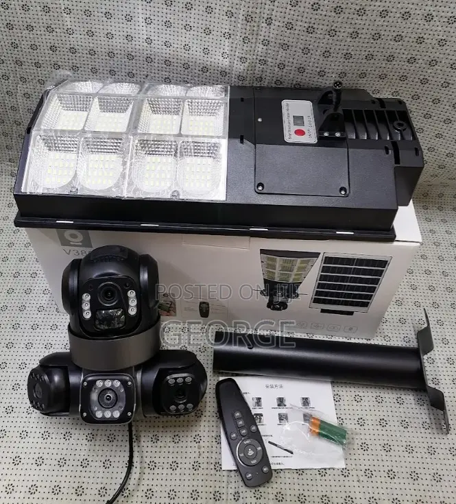 ##Triple Lense 4g Solar Camera Ptz, Remote Surveillance