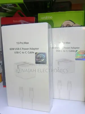 iPhone 15 Pro Max 60w Usb-C Power Adapter Usb-C C to C Cable