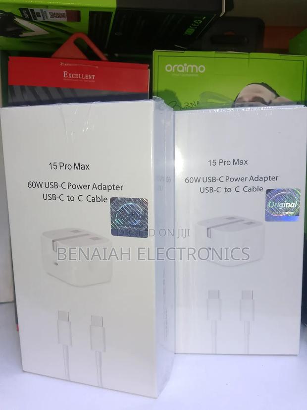 iPhone 15 Pro Max 60w Usb-C Power Adapter Usb-C C to C Cable - thumbnail 3