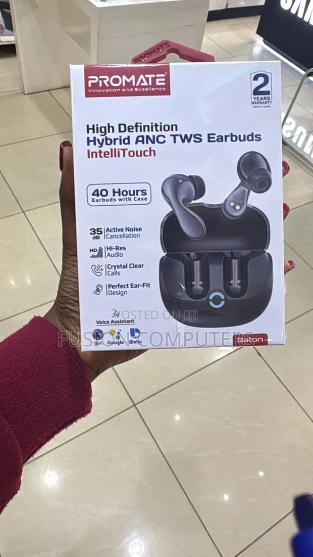 Promate Baton High-Definition Hybrid Anc TWS Earbuds - main view
