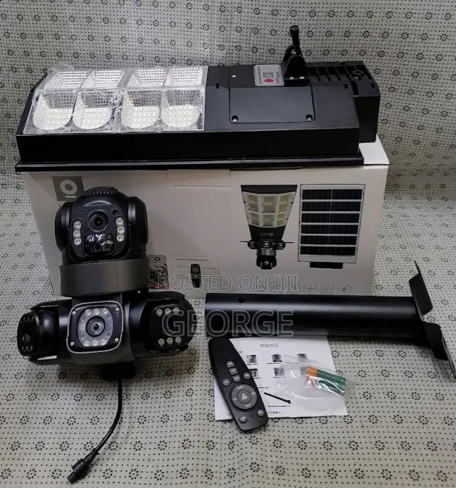 Two Way Audio V380 Pro Triple Lens 4g PTZ Solar Camera