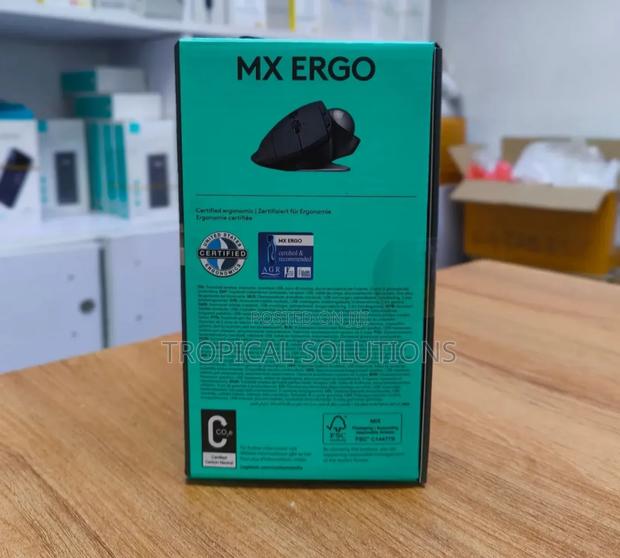 Logitech Mx Ergo Wireless Trackball Mouse Graphite - thumbnail 3