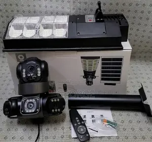 Floodlight Triple Lens + Humanoid Detection V380 Solar 4g