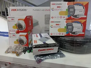 Colorvu Full Set Hik Vision CCTV 4 Channel