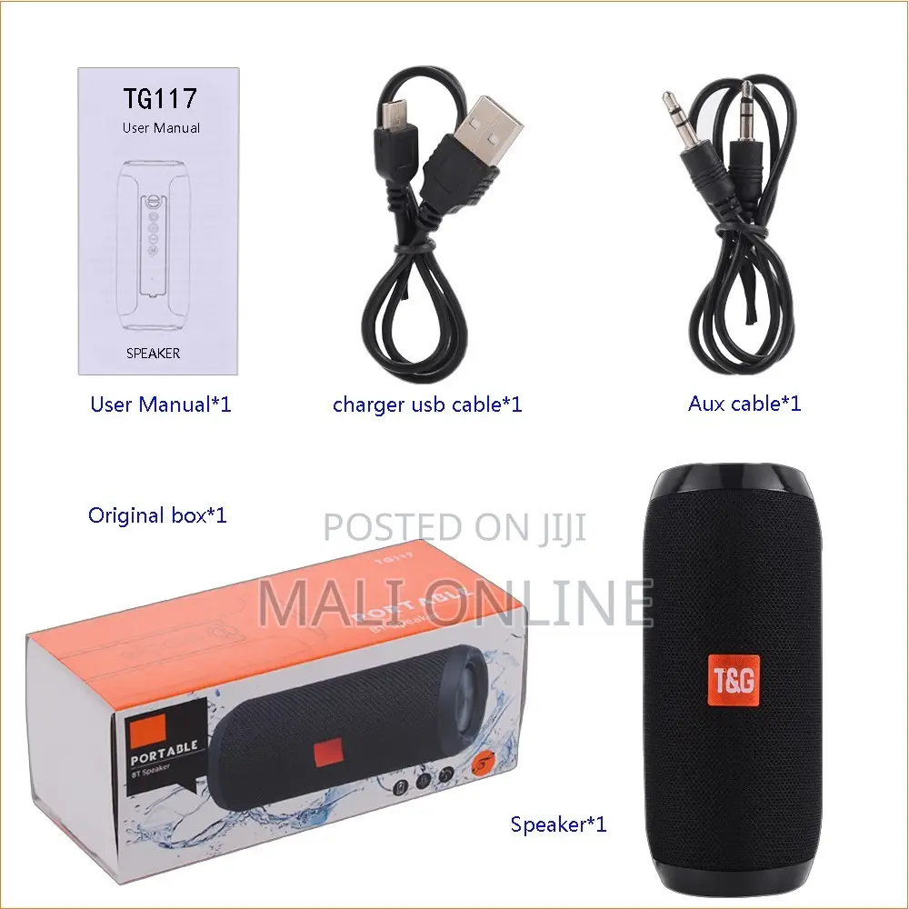 Tg117 Portable Bluetooth Speaker Wireless Waterproof Speaker