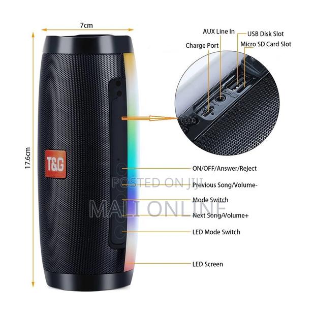 Tg157 Wireless Bluetooth Speaker Waterproof Portable Speaker - thumbnail 8
