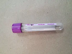Vacuette Tube 4ml K3e K3edta 50's, Lavender Cap-Black Ring