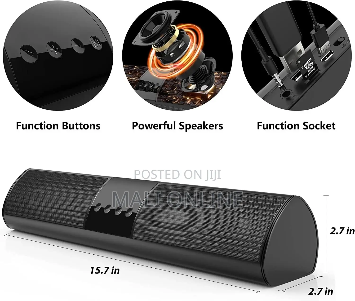 A2 Wireless Bluetooth Soundbar Speaker 10w Dual Speaker