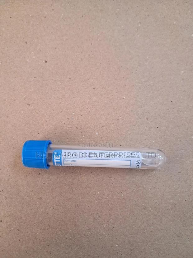 Coagulation Sodium Citrate Tube, Blue Cap-Black Ring 50's