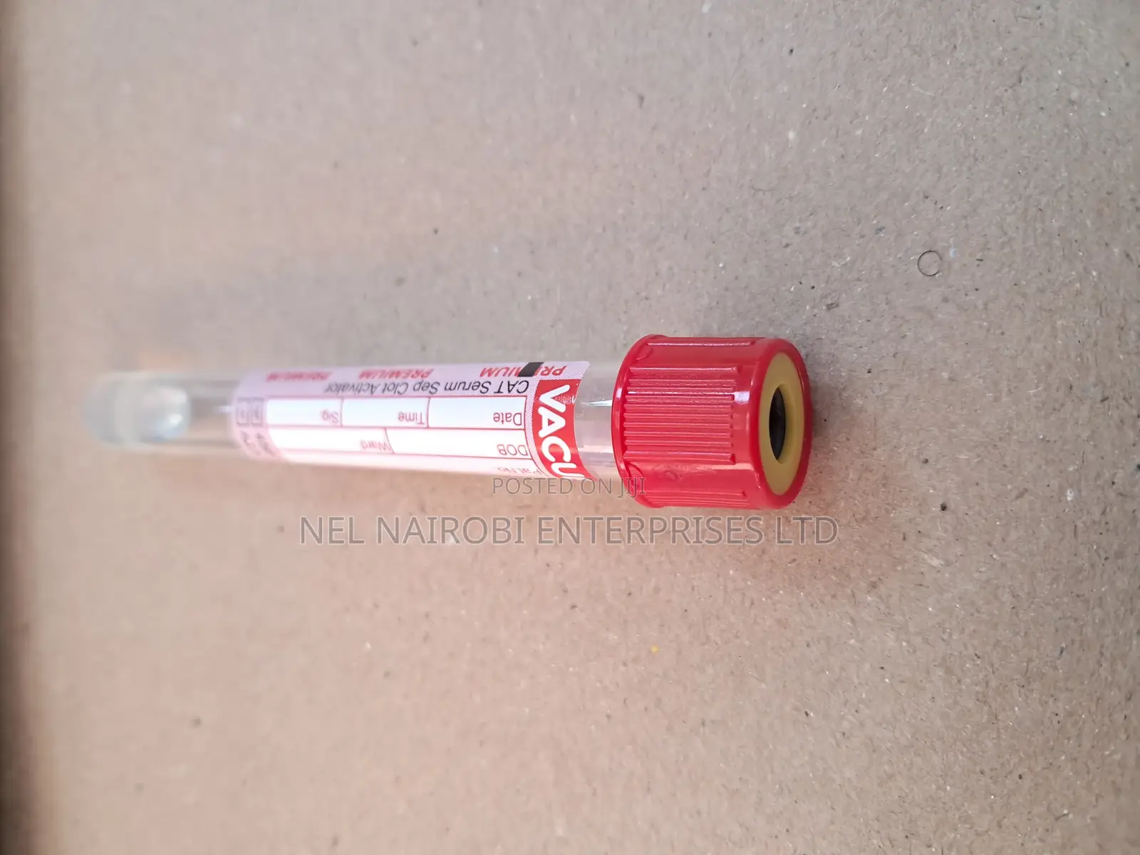 Cat Serum Sep. Clot Activator, Red Cap-Yellow Ring (50's)